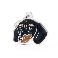 Friends Black and Tan Dachshund ID Tag