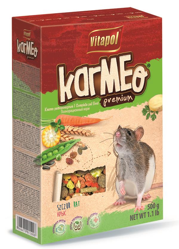 Karmeo Premium karma pełnoporcjowa dla szczura 500 g