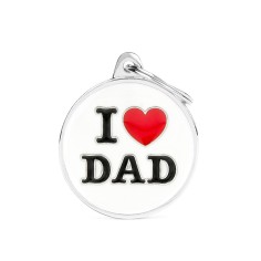 Charms Big "I Love Dad" ID Tag