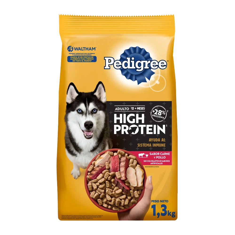 PEDIGREE® High Protein Croquetas Adulto Sabor Carne Y Pollo