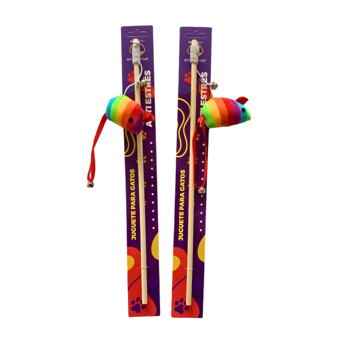 VARILLA RATON ARCOIRIS 40CM