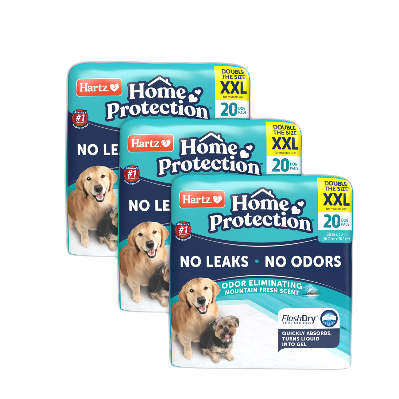 Hartz® Home Protection® Odor Eliminating XXL Dog Pads 60 count, Mountain Fresh Scent