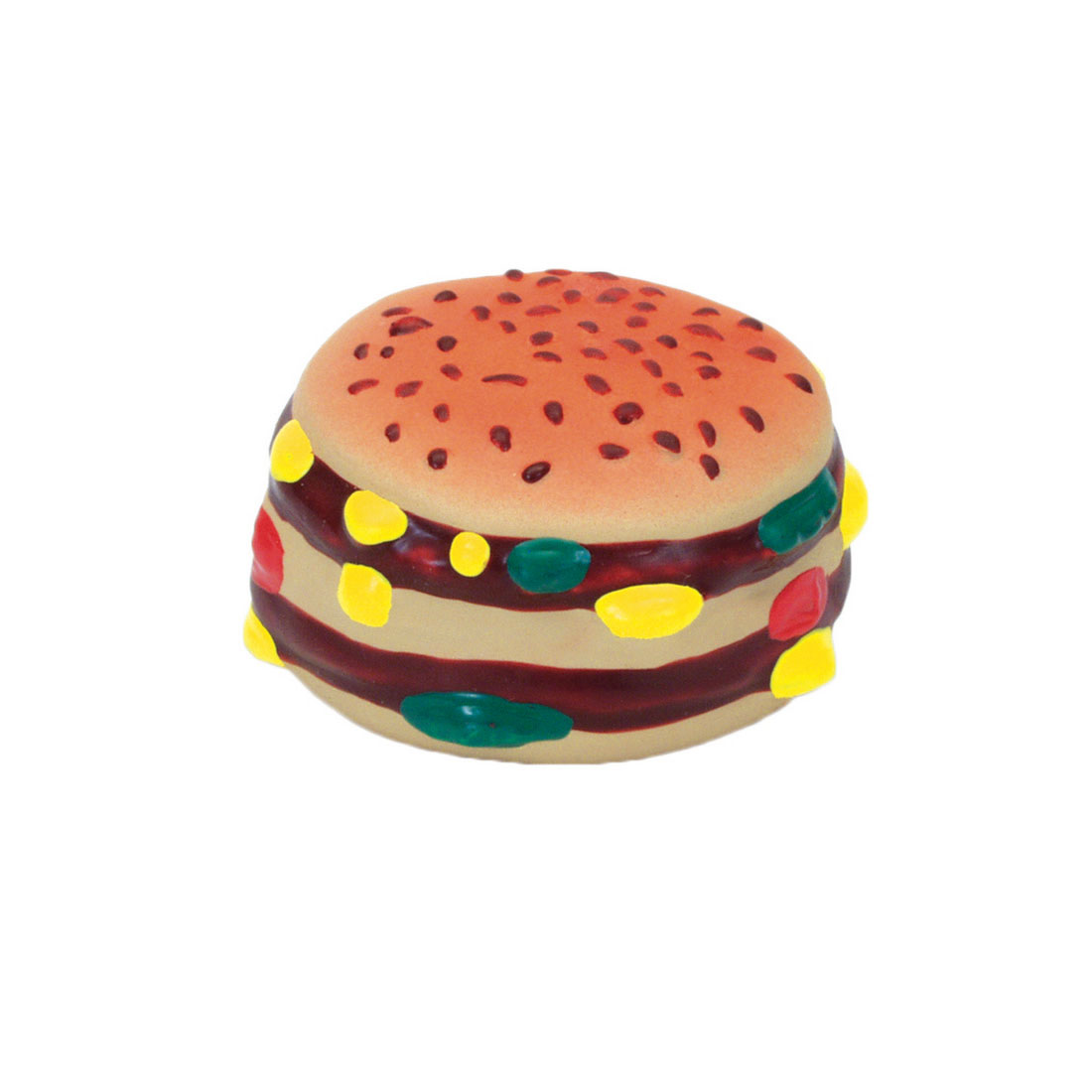 Rascals 2.5" Latex Hamburger Dog Toy