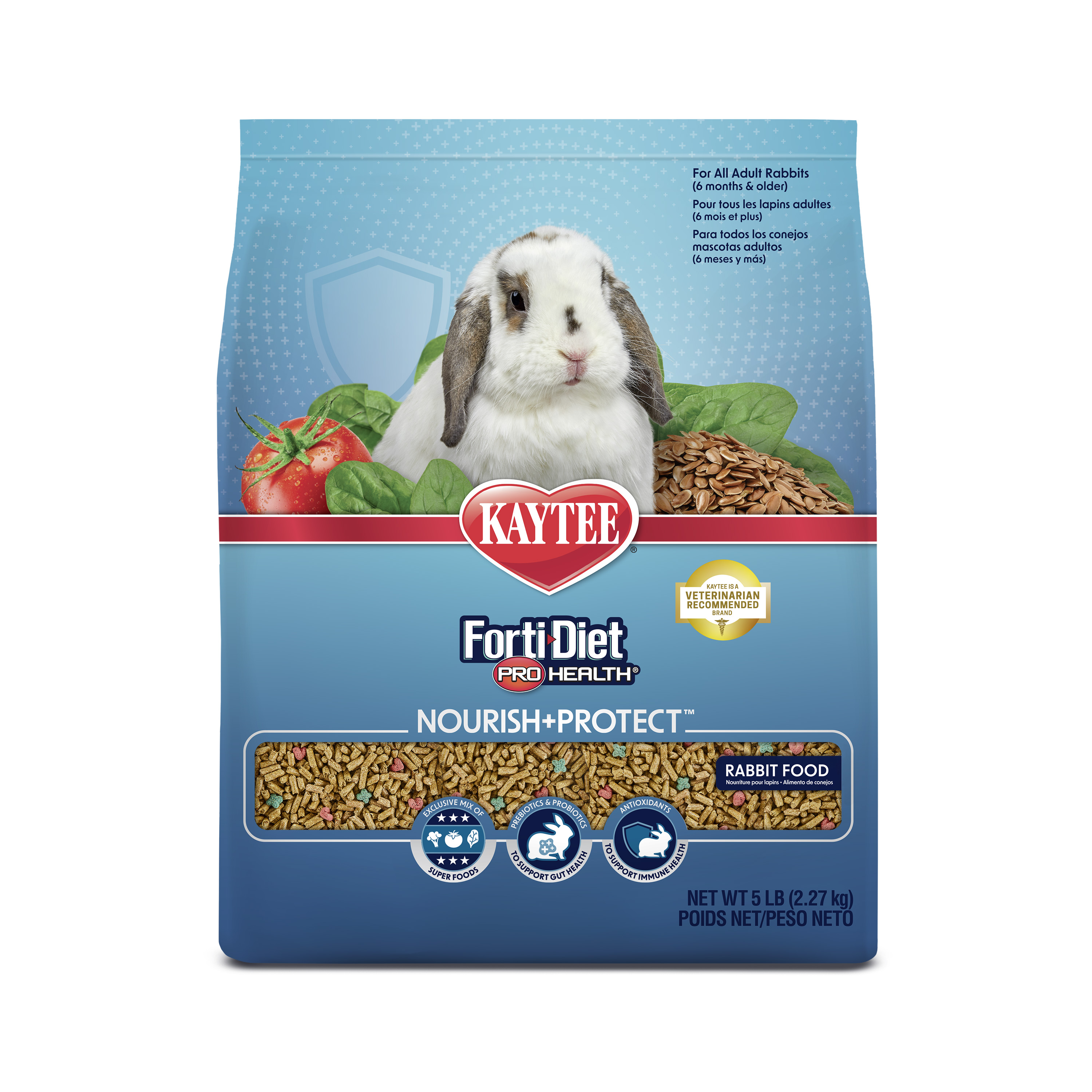 Kaytee Forti-Diet Pro Health Nourish+Protect Adult Rabbit Food