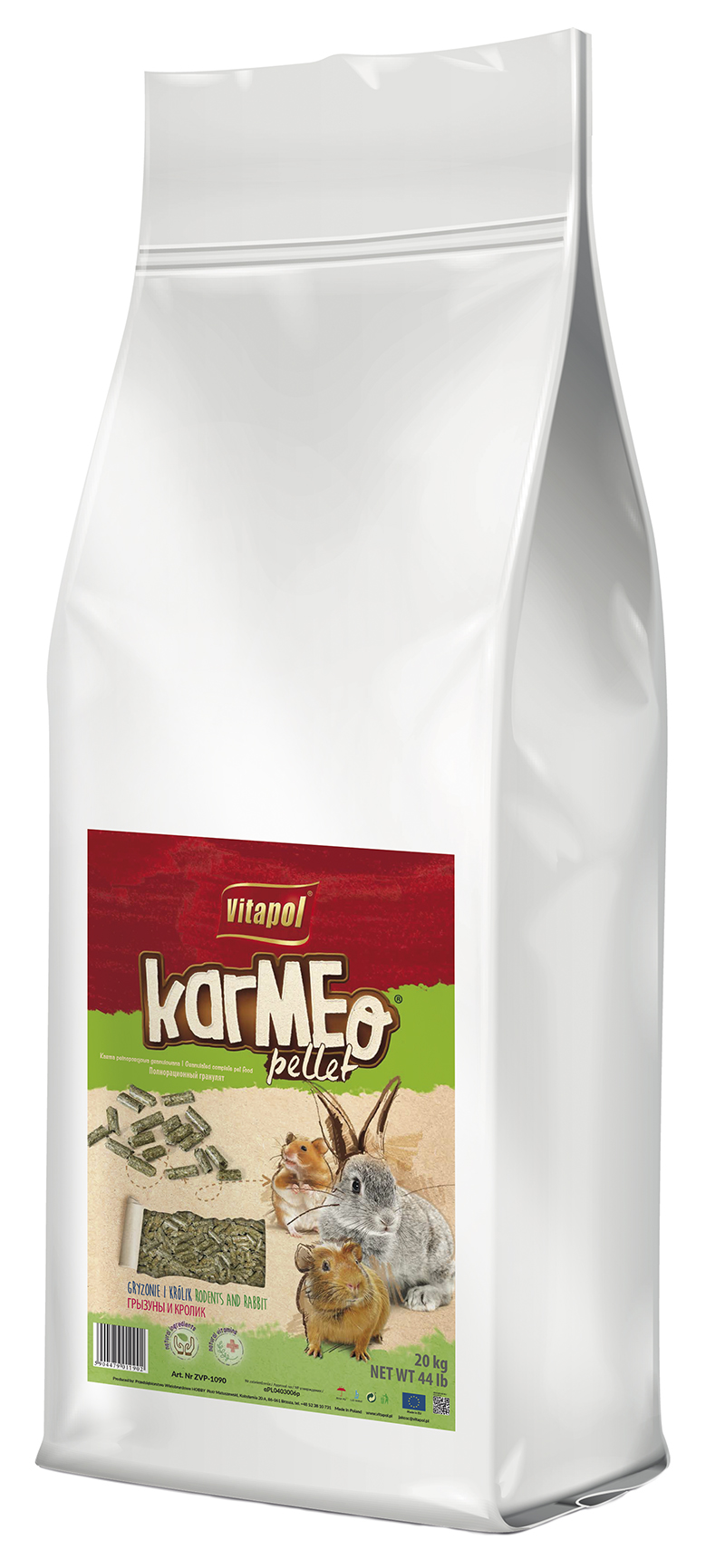 Karmeo Pokarm granulowany dla gryzoni i królika 20kg