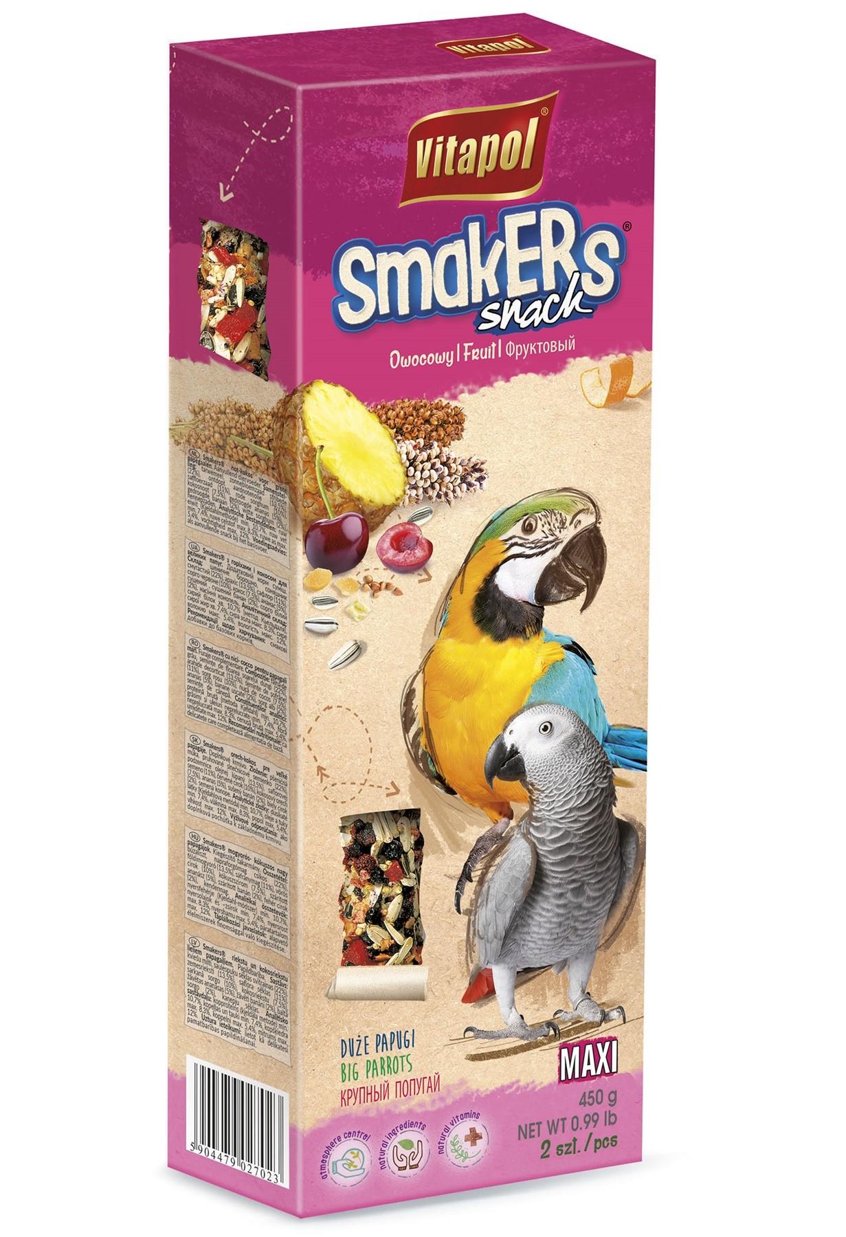 Smakers Maxi Mix owocowy dla dużych papug 2 szt.