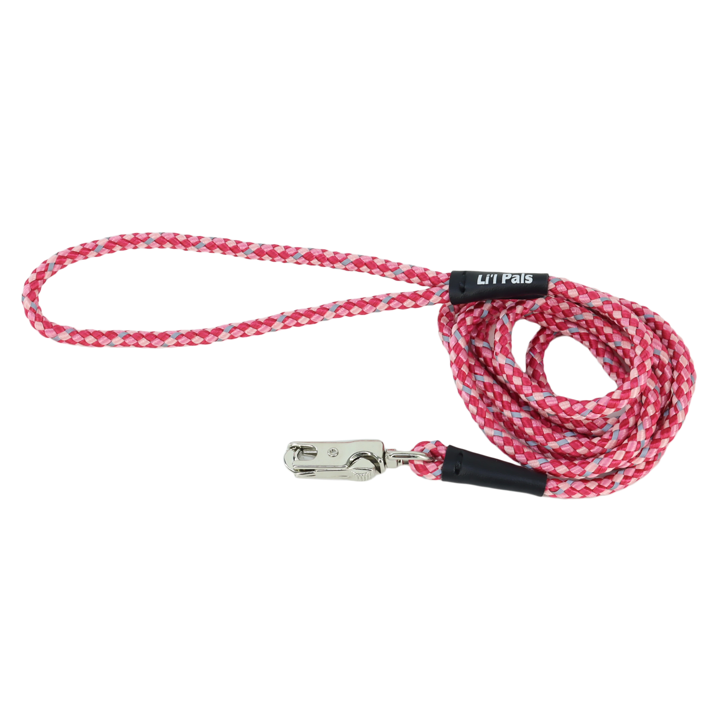 Li'l Pals by Coastal Posh Reflective Tri-Color Rope Dog Leash