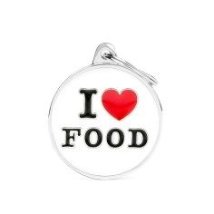 Charms Big "I Love Alimento" ID Tag