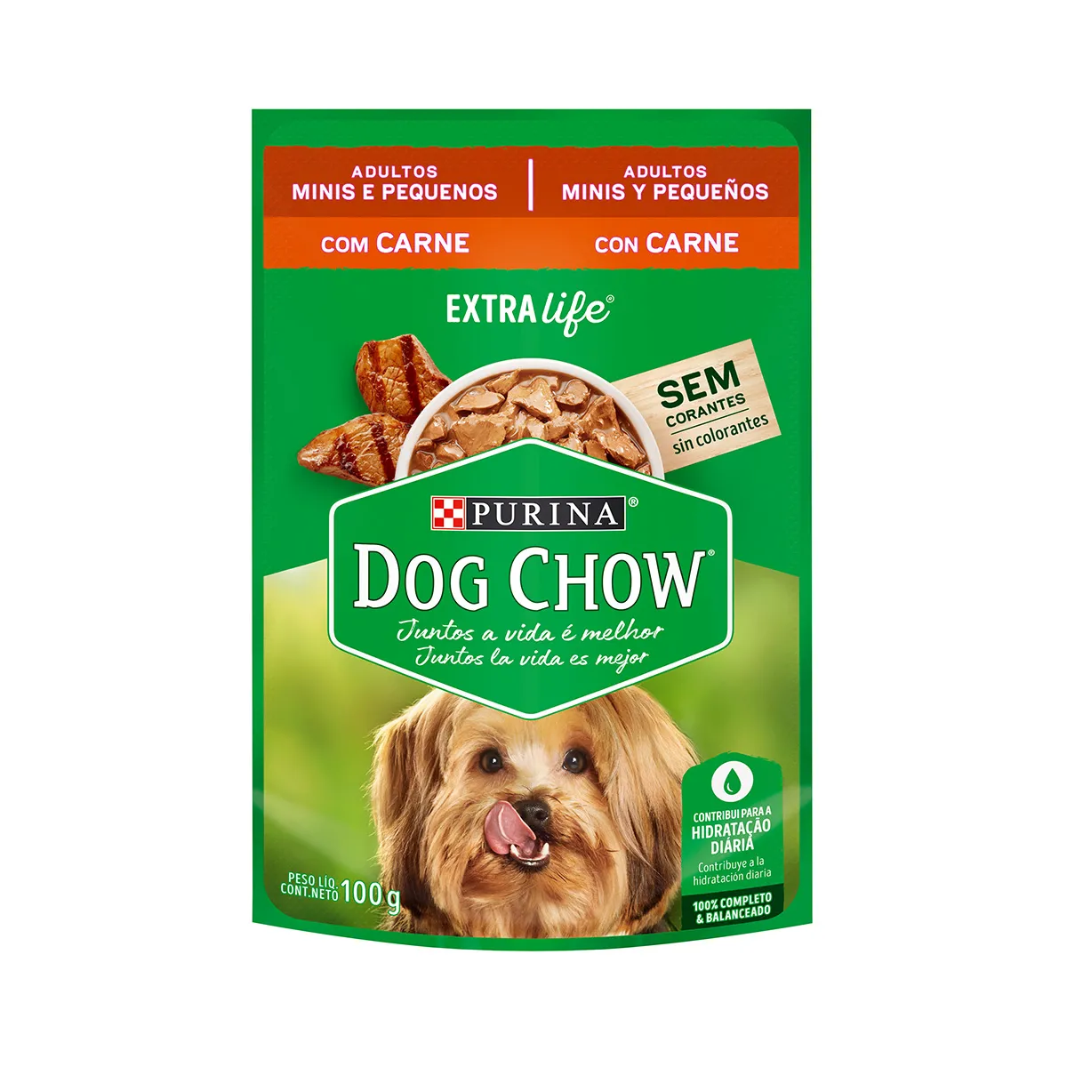 Dog Chow® perros adultos minis y pequeños con carne