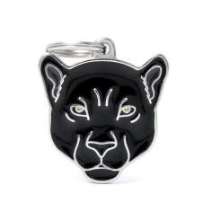 Wild Black Panther ID Tag