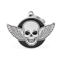 Bronx Winged Skull ID Tag