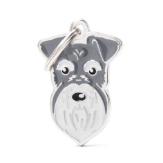 Friends Salt and Pepper Schnauzer ID Tag