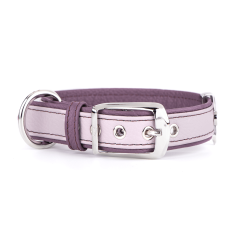 Light Purple Firenze Collar in Genuine Leather