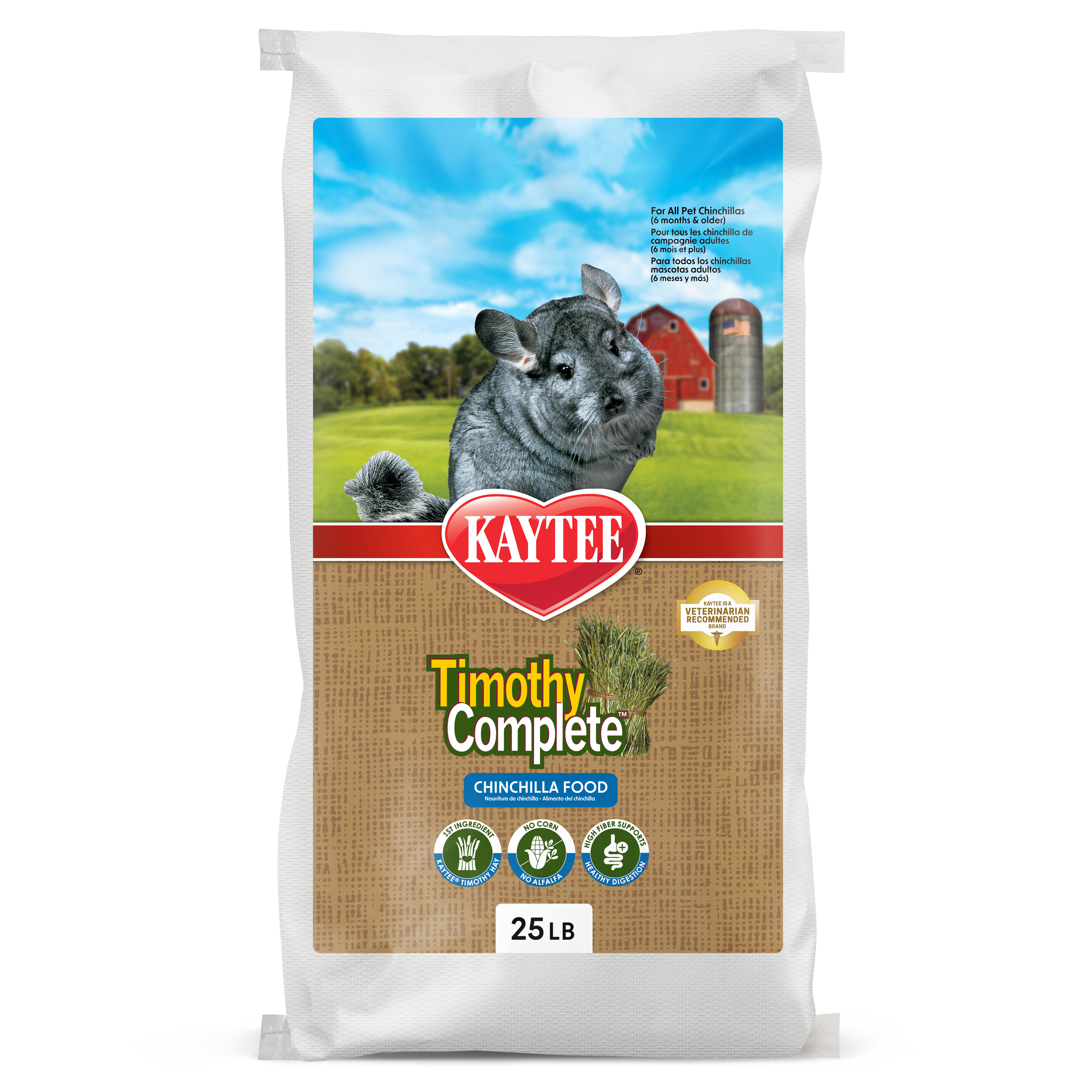 Kaytee Timothy Complete Chinchilla Food