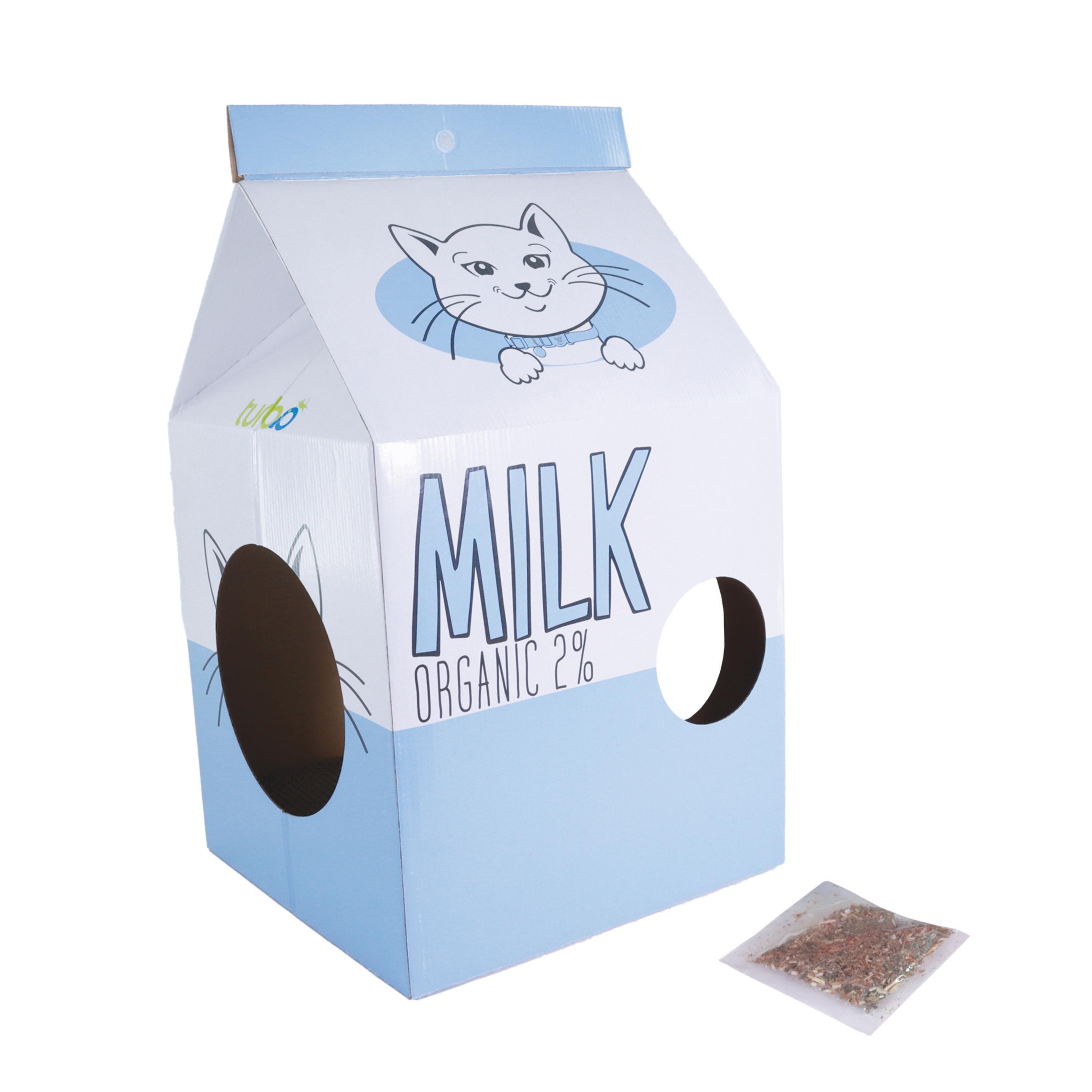 Turbo by Coastal Milk Carton Cat Scratcher