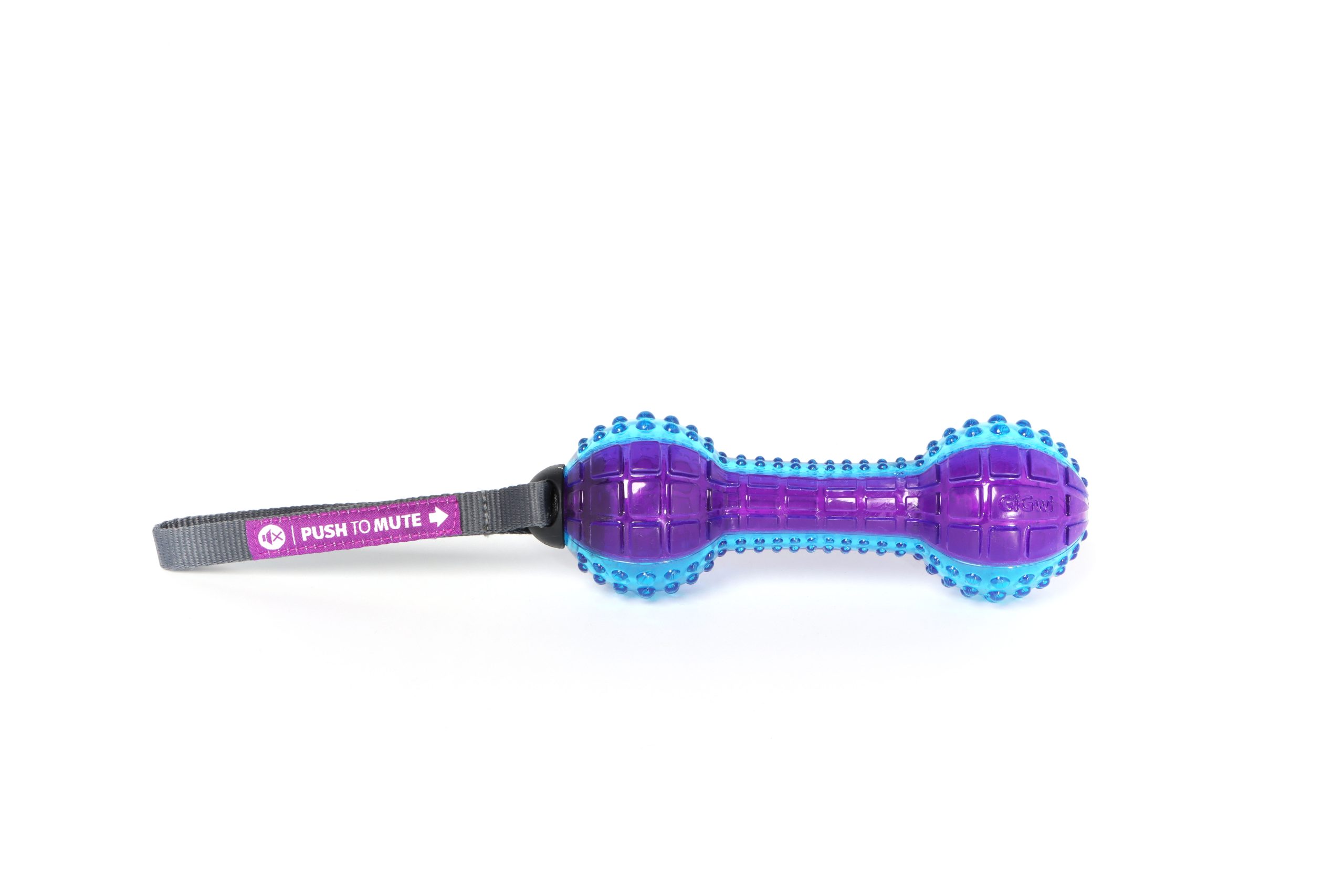GiGwi Dumbell Push To Mute Purple