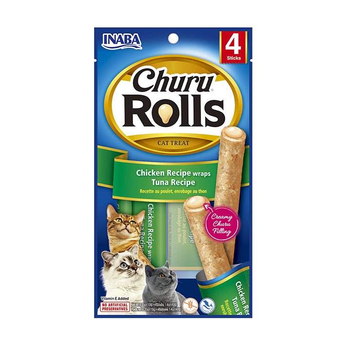 Churu Rolls de pollo con atún