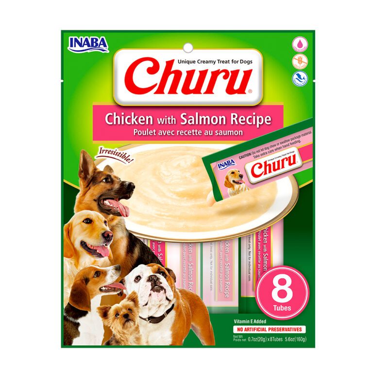 Dog Churu de pollo con salmón