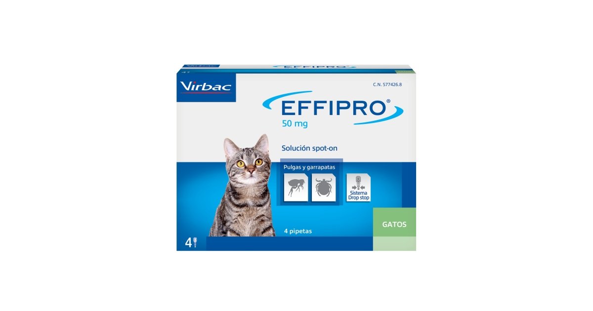 Effipro® - Pipetas antipulgas y garrapatas para gatos