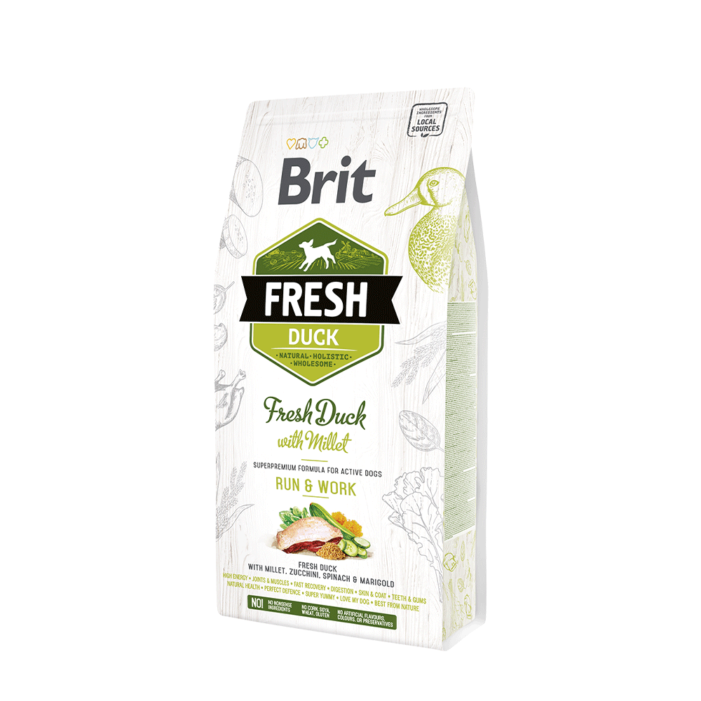 Brit Fresh Duck with Millet - Adult Active Run & Work