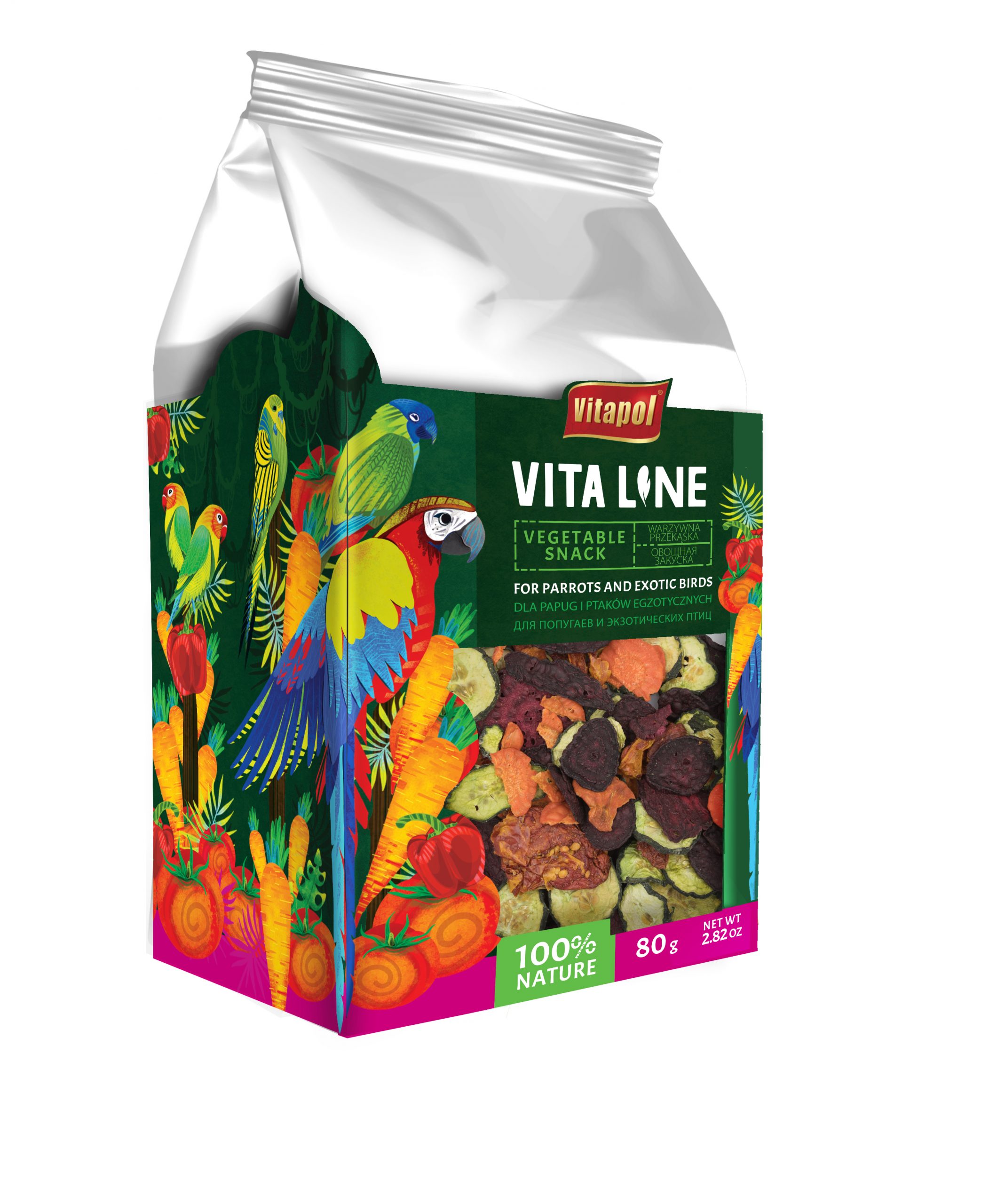 Vitaline Warzywna przekąska dla papug i ptaków egzotycznych 80 g