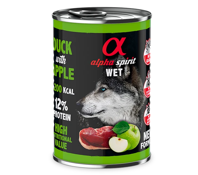 Paté de Pato con Manzana Verde para Perros 400gr