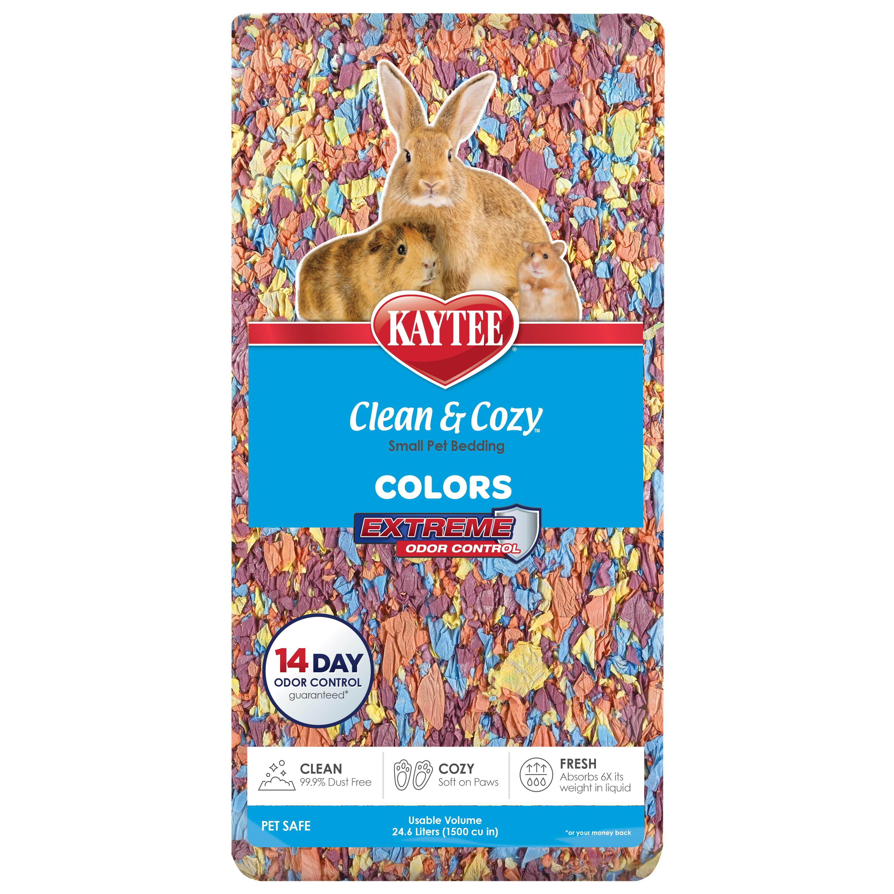 Kaytee Clean & Cozy Colors Kaleidoscope Bedding