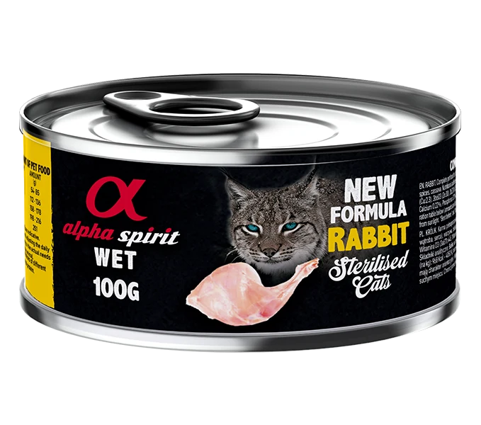 Paté de Conejo para Gatos Esterilizados