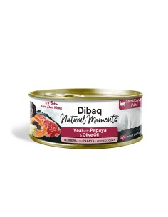 Dibaq Natural Moments 5 Star Esterilizado Ternera con Papaya