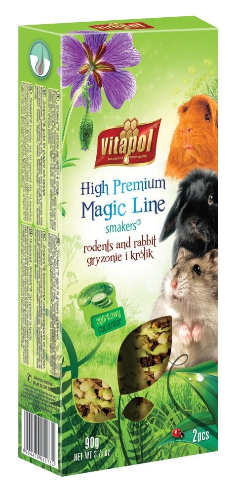 Smakers Magic Line ogórkowy dla gryzoni i królika 2 szt 90 g