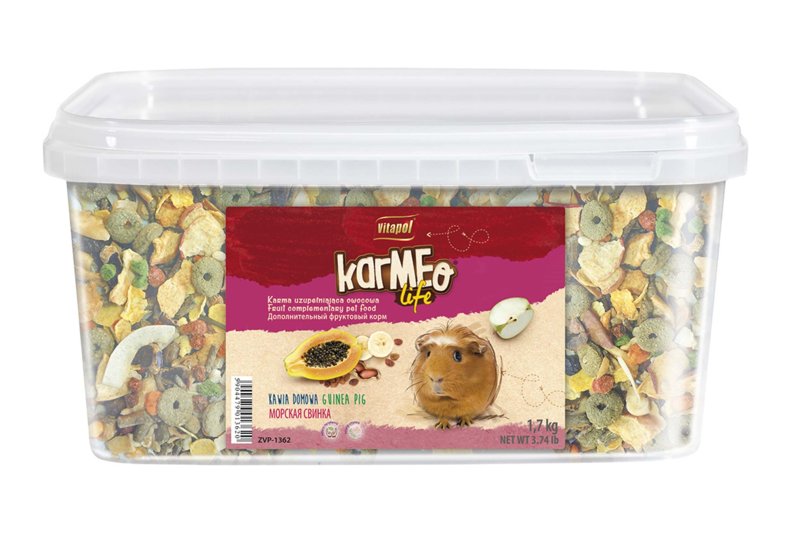 Karmeo Life karma uzupełniająca owocowa dla świnki morskiej 1,7 kg