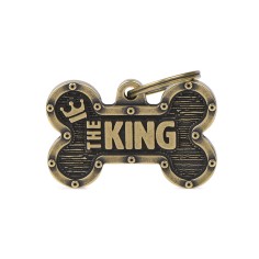 Bronx "The King" Big Bone ID Tag in English Brass