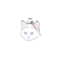 Friends White European Cat ID Tag