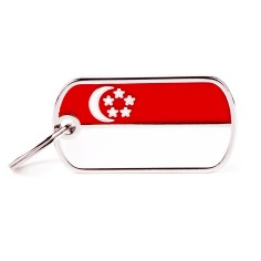 Flags Singapore ID Tag