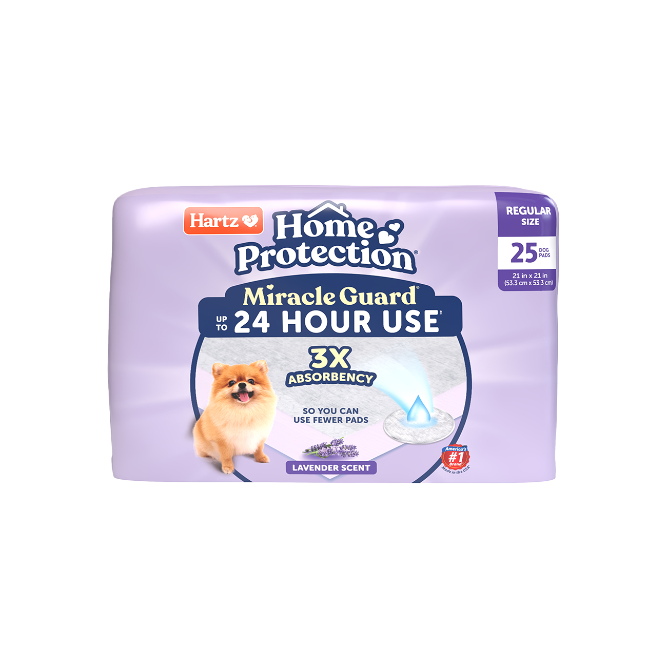 Hartz® Home Protection® Miracle Guard® Lavender Scented Extra Absorbent Dog Pads - 25 count