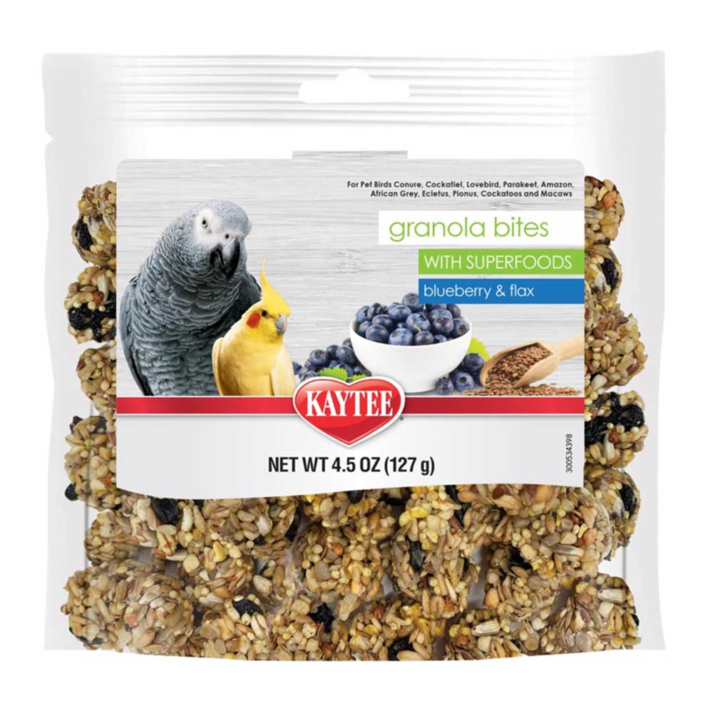 Kaytee Granola Bites with Superfoods Blueberry & Flax