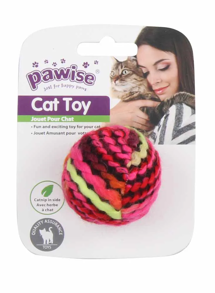 BRINQUEDO PARA GATO BOLA DE LÃ COLORIDA