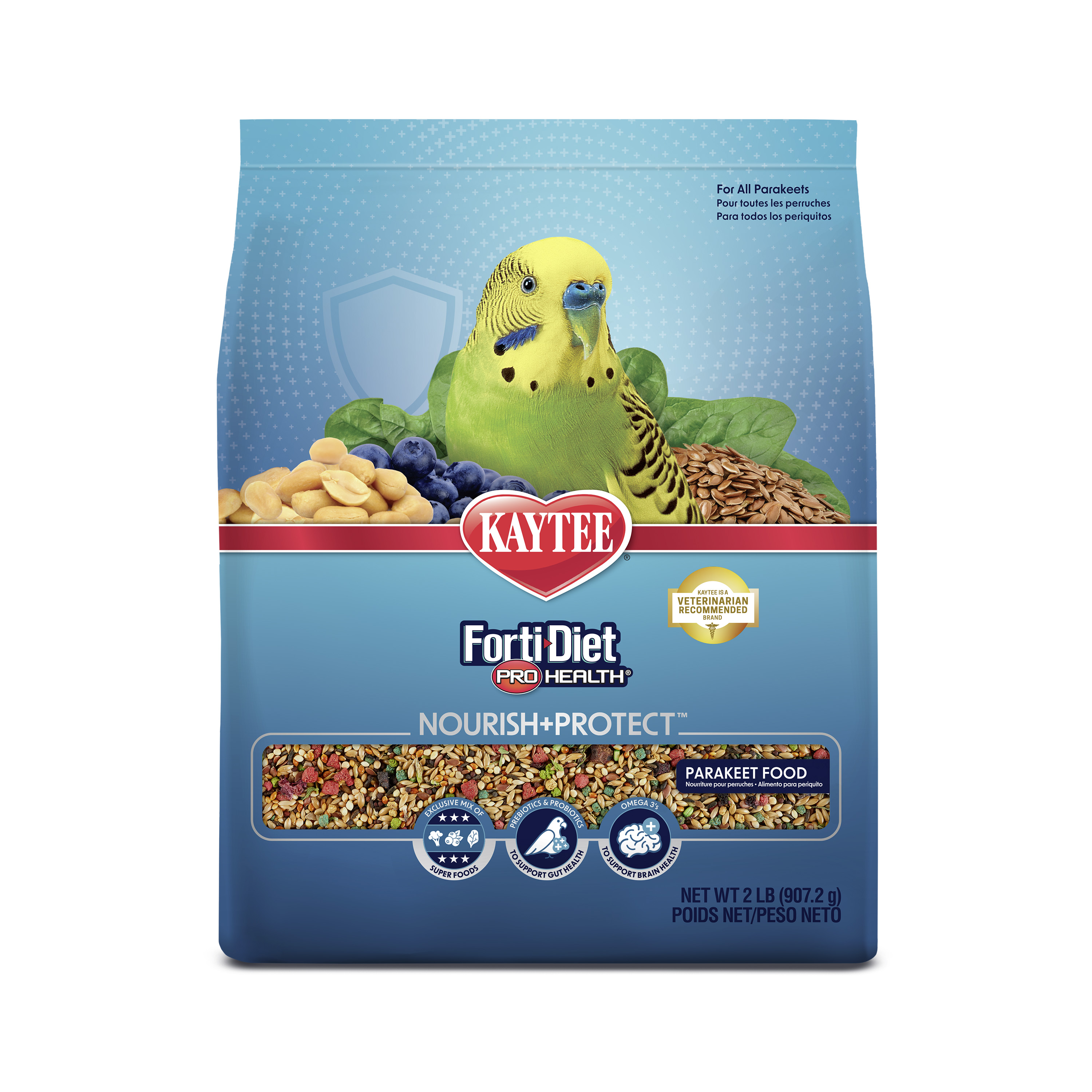 Kaytee Forti-Diet Pro Health Nourish+Protect Parakeet Food