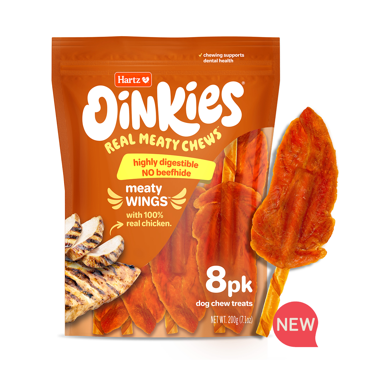 Hartz® Oinkies® Meaty Wings™ Dog Treats - 8 Pack