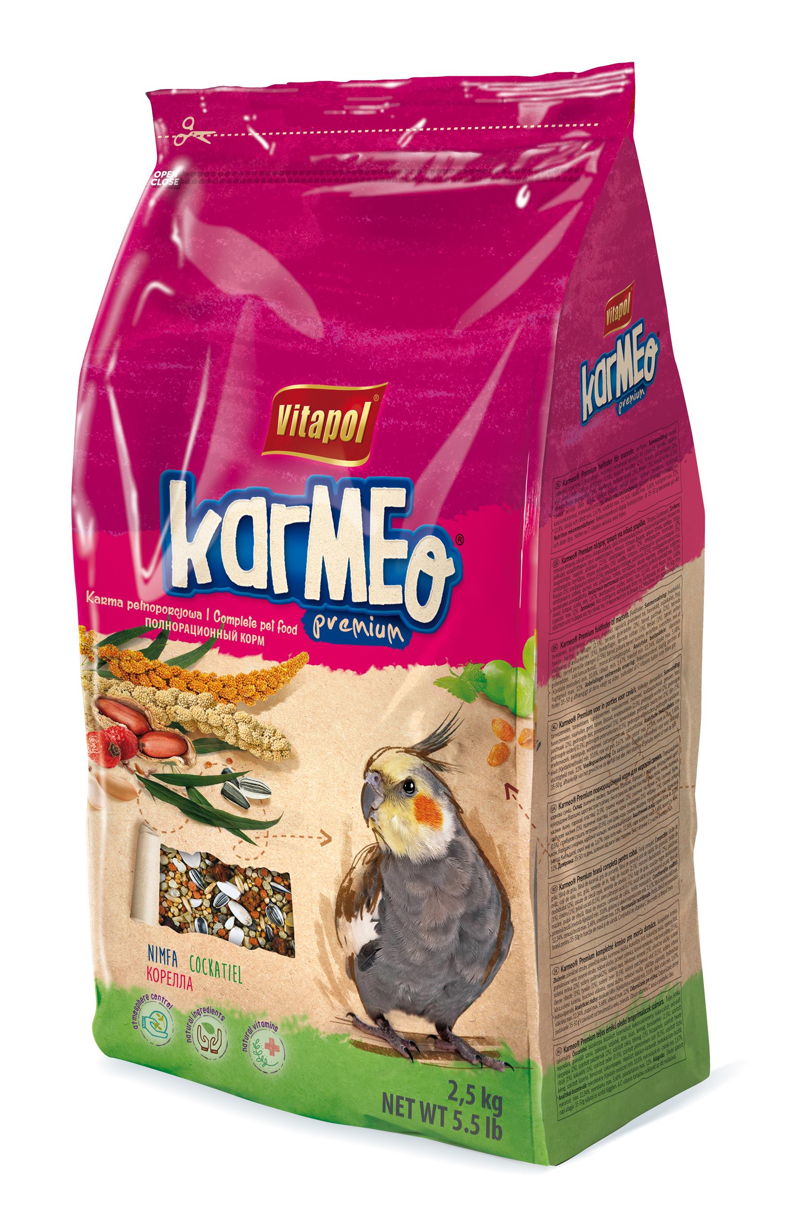 Karmeo pokarm pełnoporcjowy dla nimfy 2,5 kg