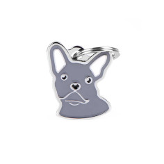Friends Grey French Bulldog ID Tag