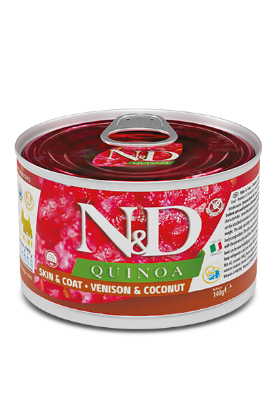 Skin & Coat Venison mini wet food