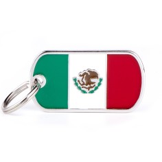 Flags Mexico ID Tag