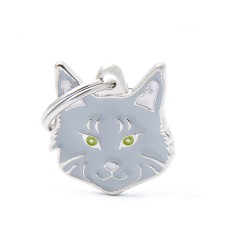 Friends Grey Maine Coon ID Tag