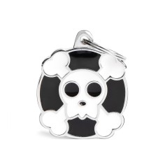 Charms Big Skull ID Tag