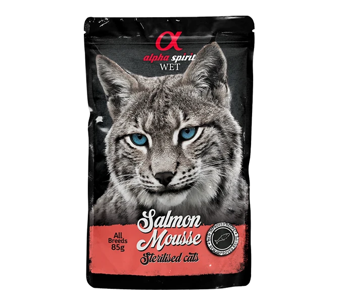 Mousse de Salmón para Gatos Esterilizados