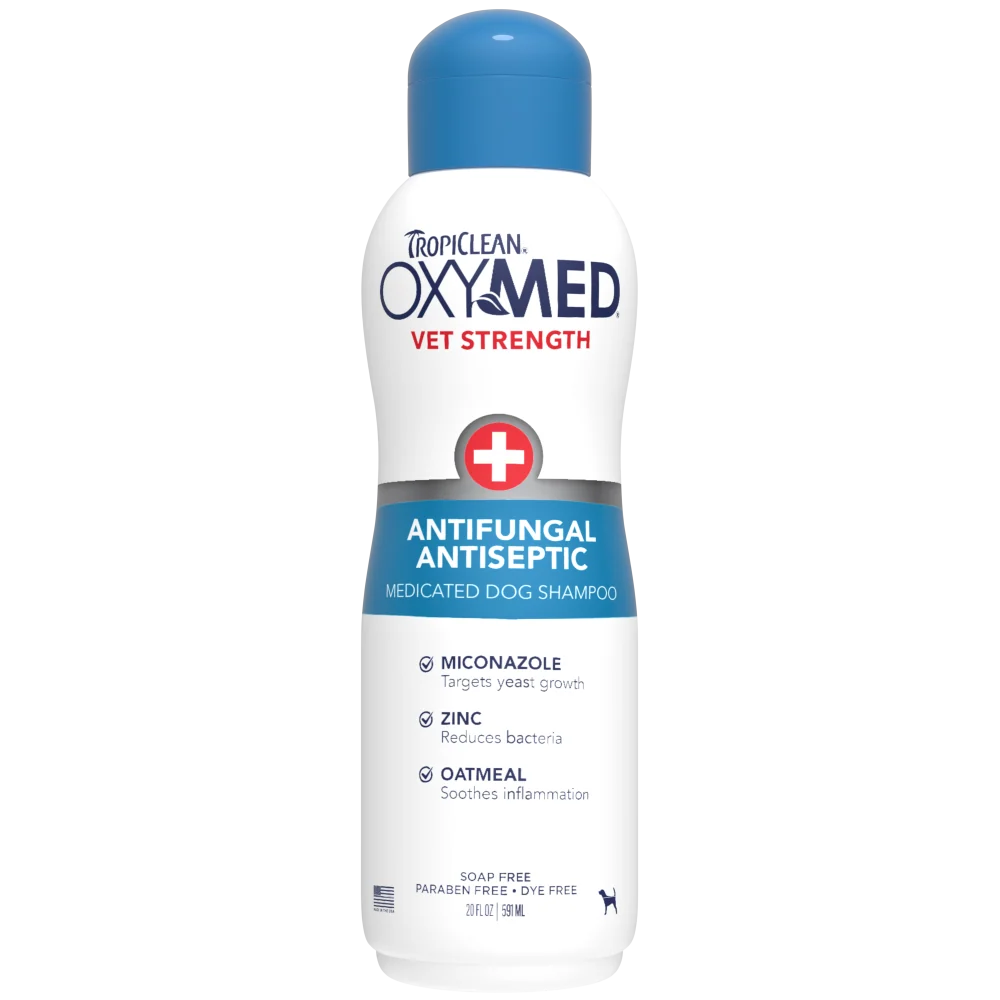 TropiClean OxyMed Antifungal & Antiseptic Shampoo, 20oz