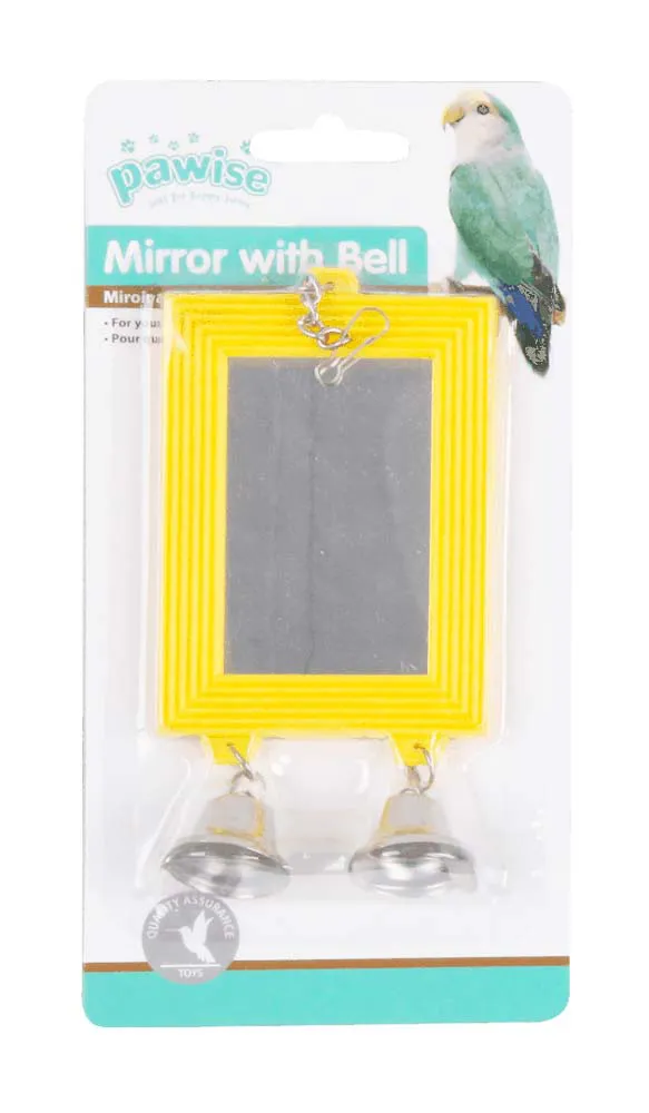 BRINQUEDO PARA PÁSSAROS ESPELHO 13,5CM