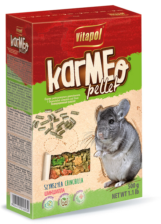 Karmeo Premium karma pełnoporcjowa dla szynszyli granulat 500 g