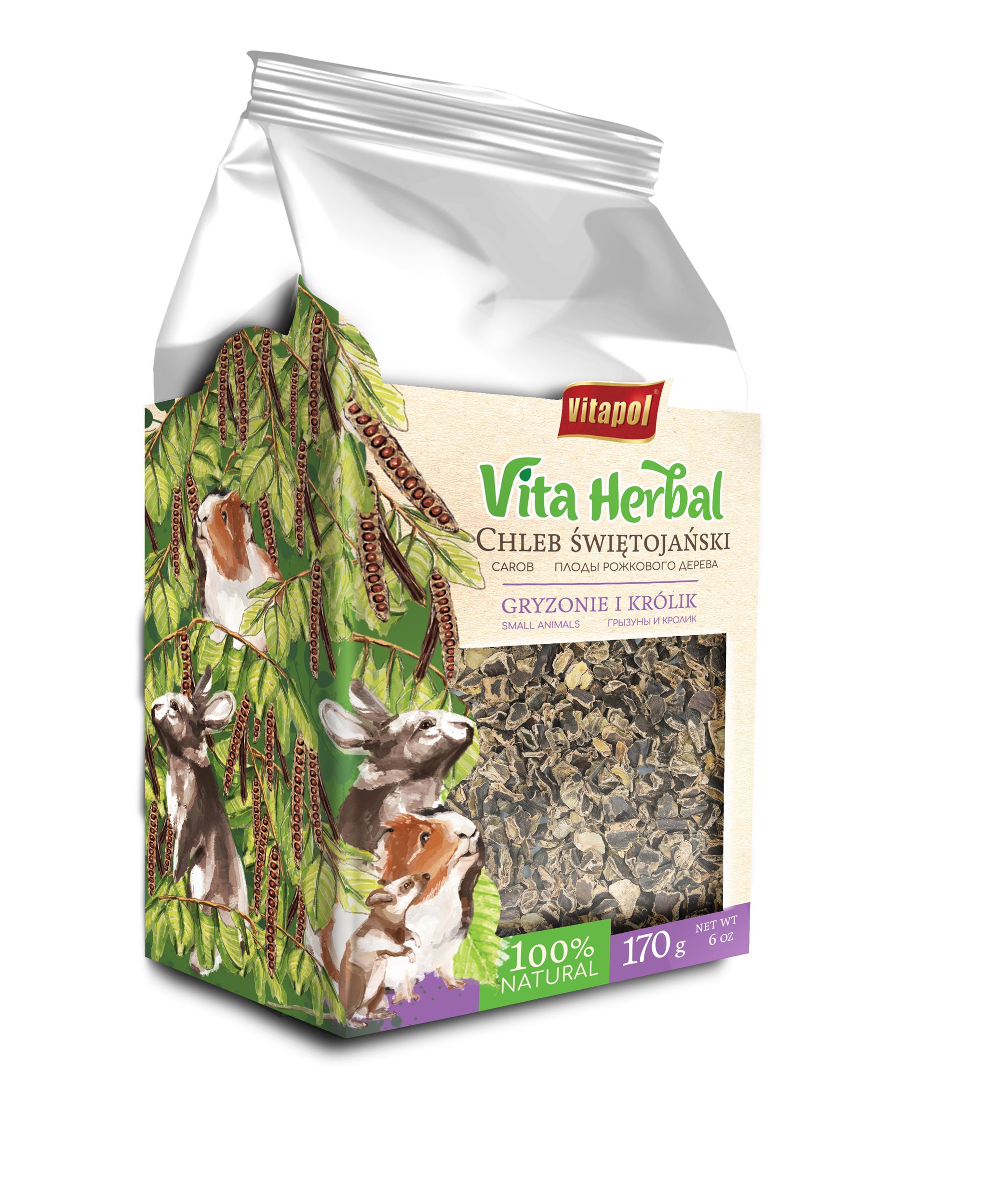 Vita Herbal chleb świętojański dla gryzoni i królika 170 g